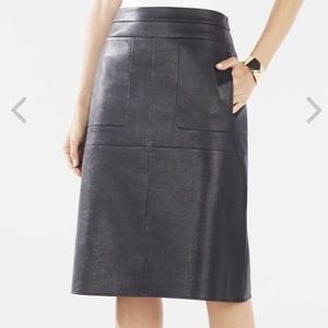 BCBG MaxAzria Faux Leather Skirt